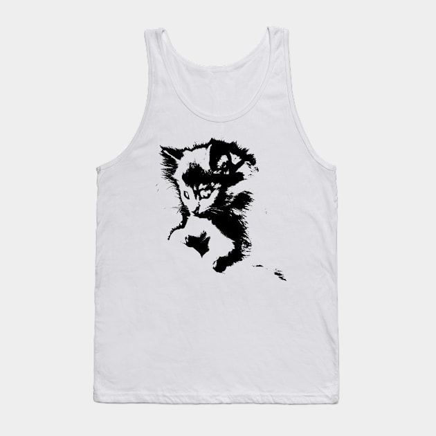 Kitten Tank Top by sroek